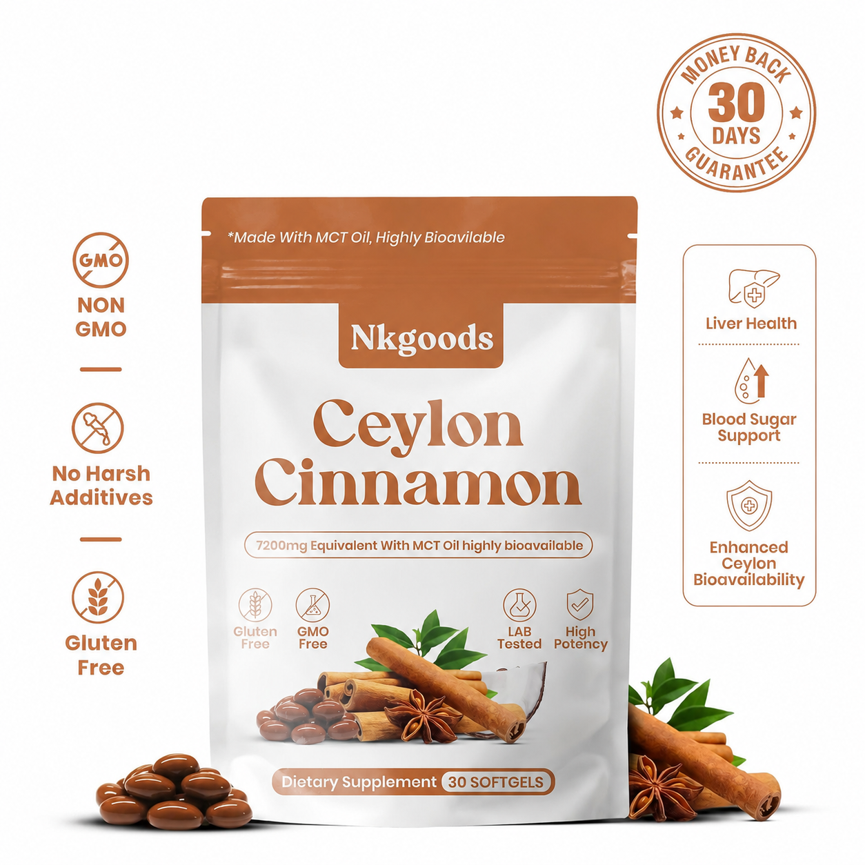 True Ceylon Cinnamon Daily Softgels