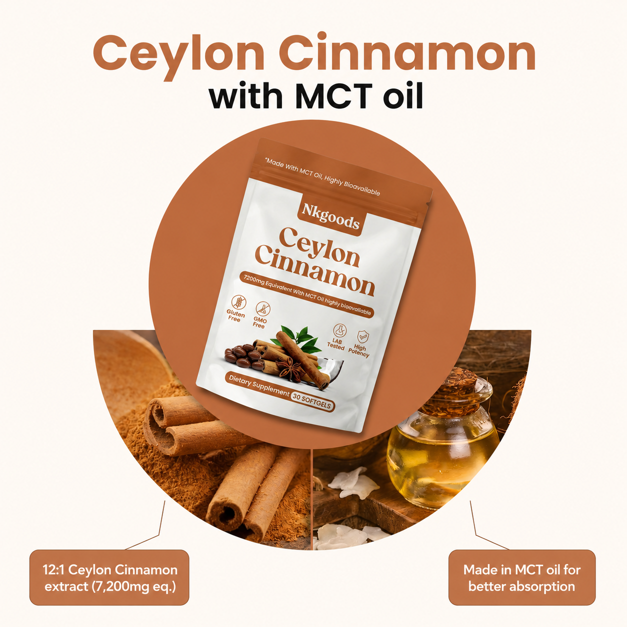 True Ceylon Cinnamon Daily Softgels