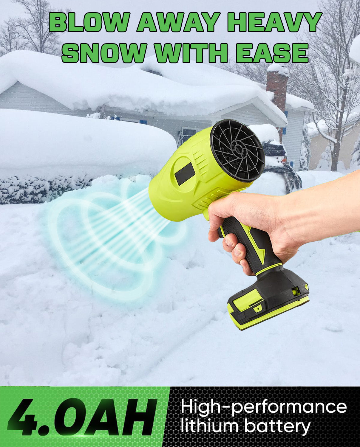 SwiftSnow Compact Handheld Power Blower