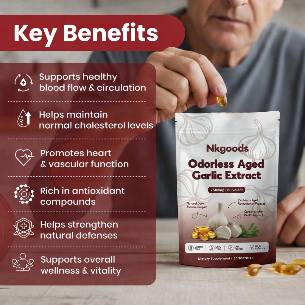 Odorless Aged Garlic Heart Support